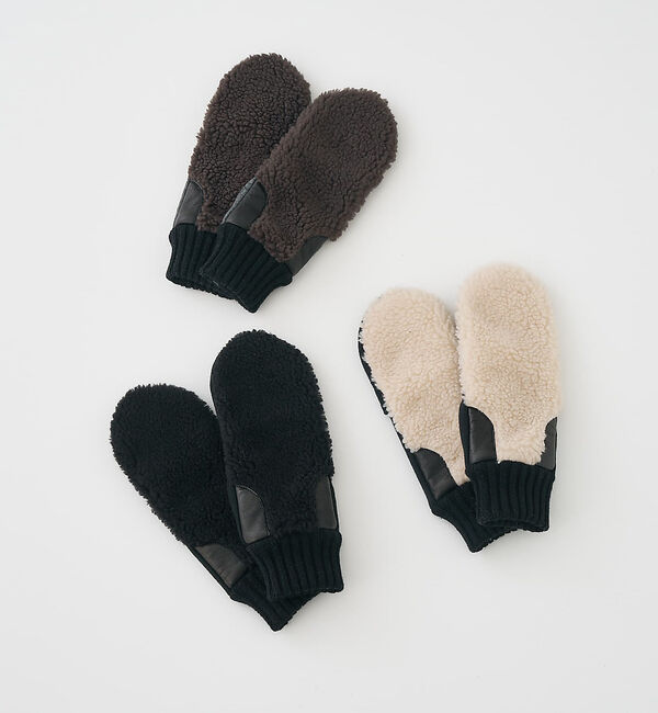 collex「【福田手袋】【タッチパネル対応】ボアミトングローブ」|手袋|