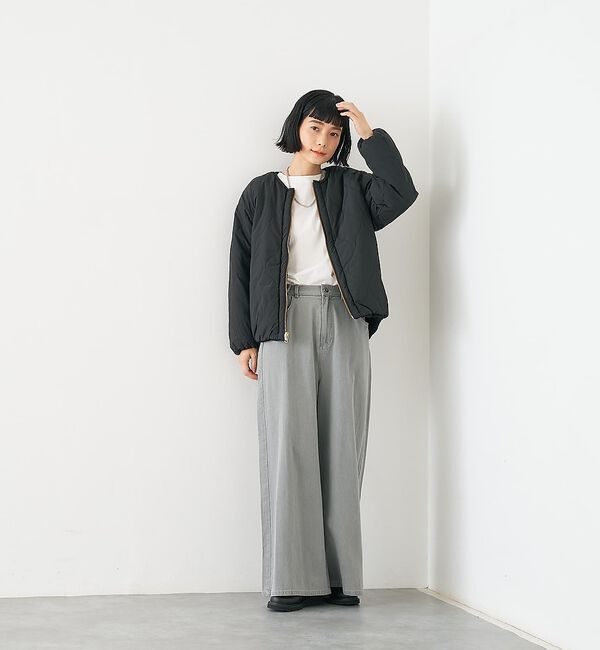 collex「キルト&times;ボアリバーシブル中綿ブルゾン」|ブルゾン・スタジャン|