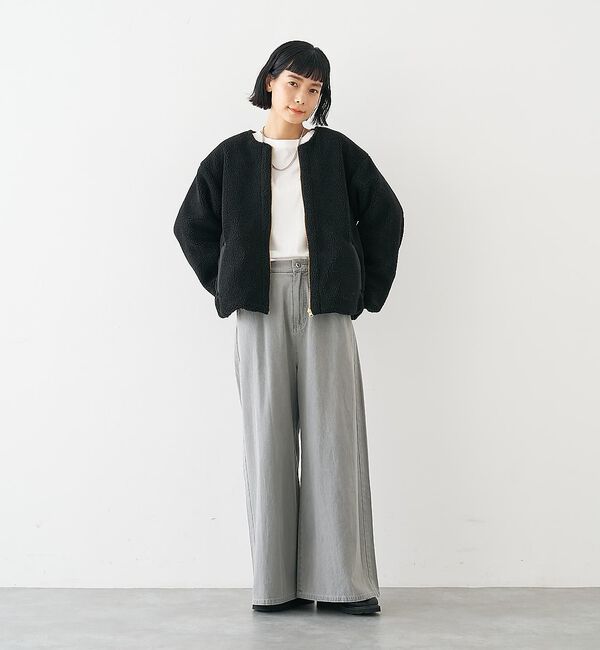 collex「キルト&times;ボアリバーシブル中綿ブルゾン」|ブルゾン・スタジャン|