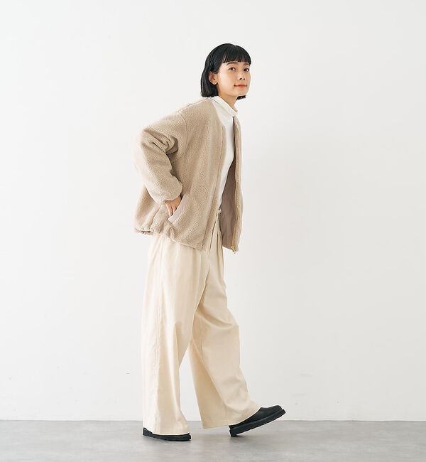 collex「キルト&times;ボアリバーシブル中綿ブルゾン」|ブルゾン・スタジャン|