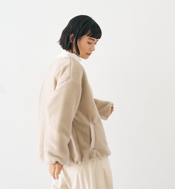 collex「キルト&times;ボアリバーシブル中綿ブルゾン」|ブルゾン・スタジャン|