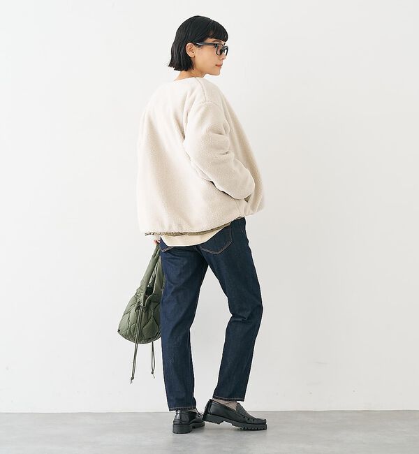 collex「キルト&times;ボアリバーシブル中綿ブルゾン」|ブルゾン・スタジャン|