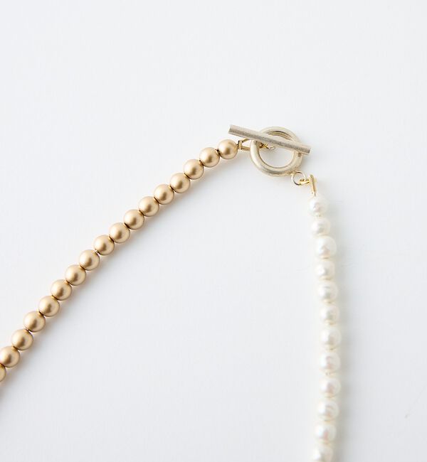 collex「【Ljud/ユード】配色ガラスバロックパールネックレス」|ネックレス|