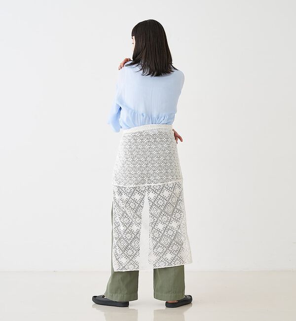 collex「ギャザー&タック半袖リネンブラウス」|シャツ・ブラウス|