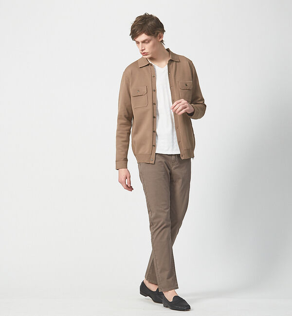 ABAHOUSE「ハイストレッチ PE 天竺 ポロ カーディガンジャケット」|カーディガン|