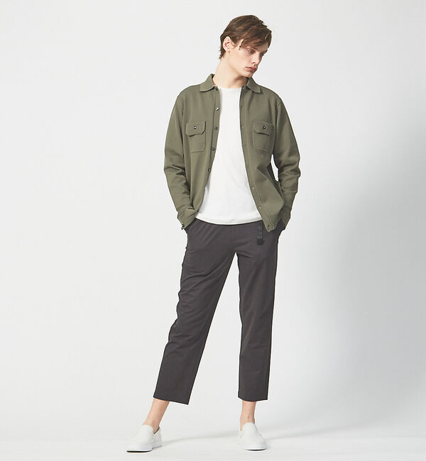 ABAHOUSE「ハイストレッチ PE 天竺 ポロ カーディガンジャケット」|カーディガン|