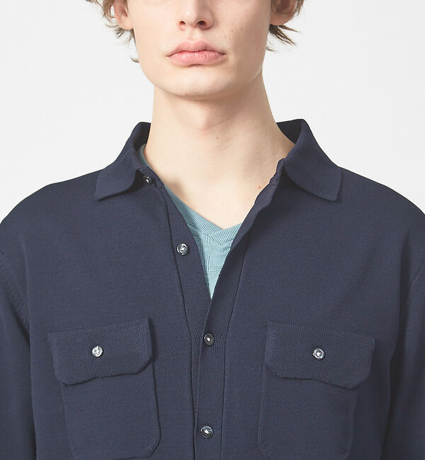 ABAHOUSE「ハイストレッチ PE 天竺 ポロ カーディガンジャケット」|カーディガン|