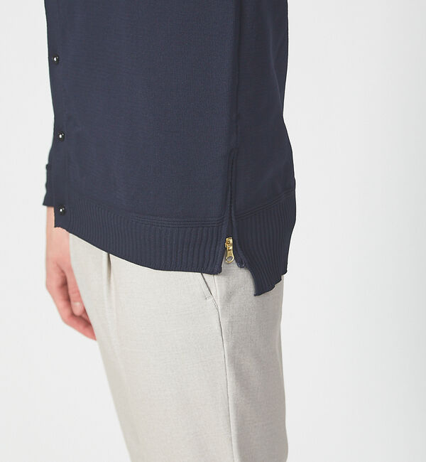 ABAHOUSE「ハイストレッチ PE 天竺 ポロ カーディガンジャケット」|カーディガン|