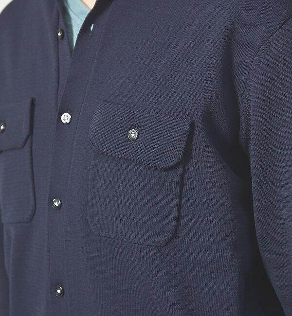 ABAHOUSE「ハイストレッチ PE 天竺 ポロ カーディガンジャケット」|カーディガン|