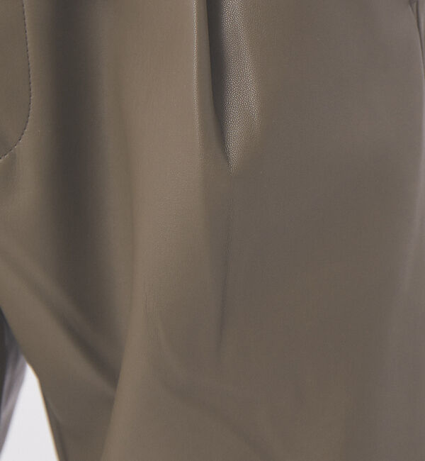 MYSELF ABAHOUSE「【MYSELF ABAHOUSE】ネオレザー ワンタック スリム テーパード パ」|その他|