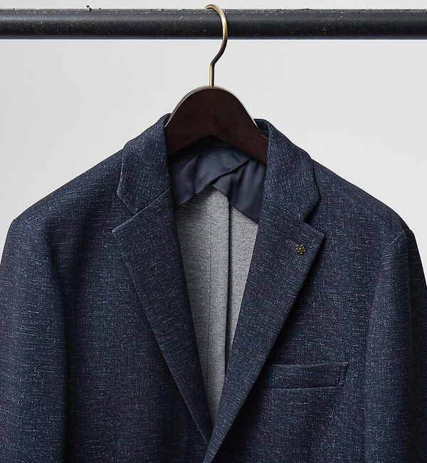 ABAHOUSE「【FLEX JACKET/セットアップ対応】ストレッチ ポンチ ジャケット」|テーラードジャケット|