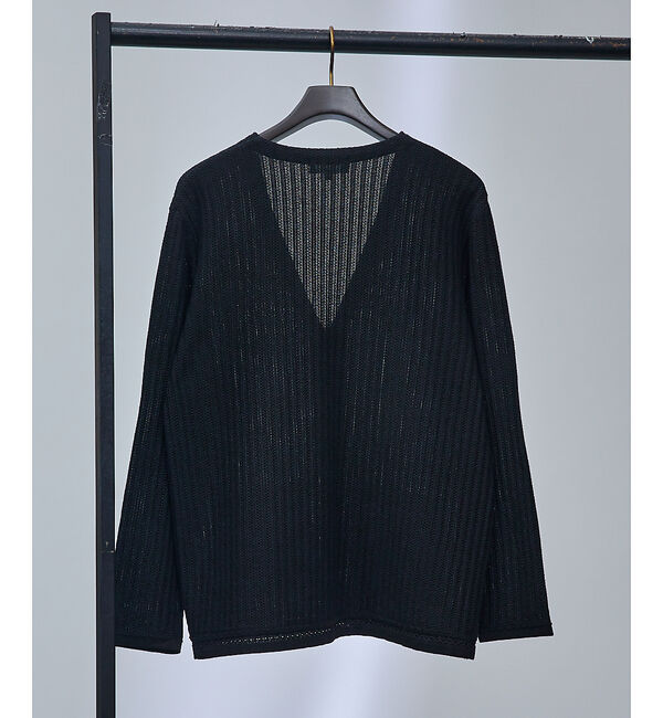 ABAHOUSE「メッシュニット ジップ カーディガン」|カーディガン|