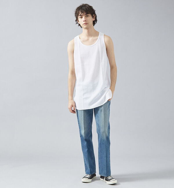 ABAHOUSE「【JEMORGAN /ジェーイーモーガン 】ワッフルロングシルエットタンクトップ」|キャミソール|