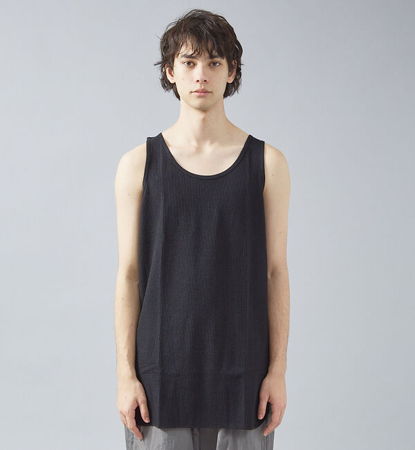 ABAHOUSE「【JEMORGAN /ジェーイーモーガン 】ワッフルロングシルエットタンクトップ」|キャミソール|
