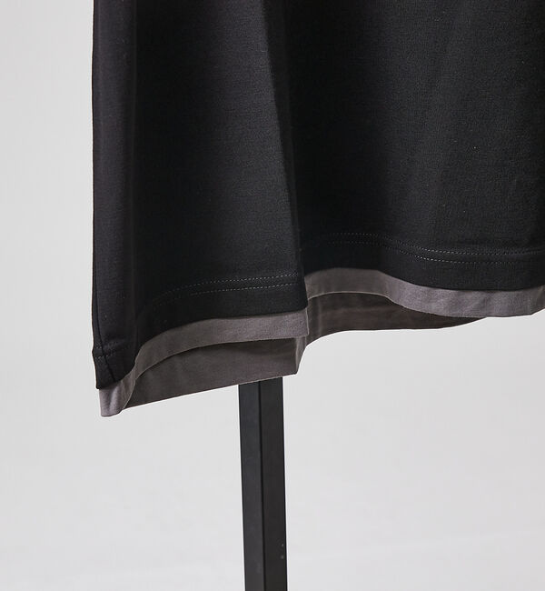 ABAHOUSE「【キーネック】クリアポンチ フェイクレイヤード Tシャツ」|Tシャツ・カットソー|