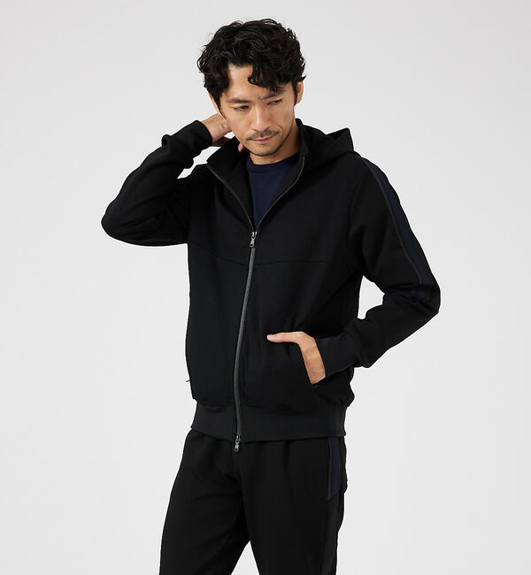 ABAHOUSE「【セットアップ対応】ラインハイショク コンビ ZIPパーカー」|パーカー|