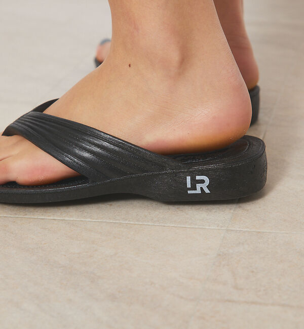 ABAHOUSE「【LAROUTE】PEARL GYOSAN別注」|サンダル|ブラック