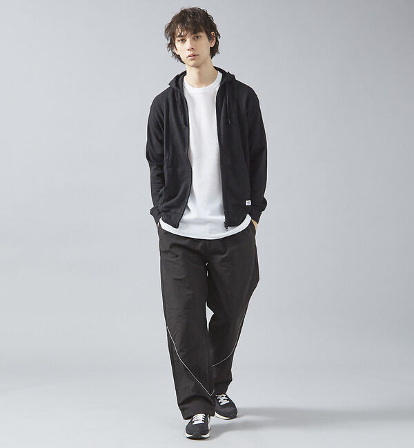 ABAHOUSE「【JEMORGAN /ジェーイーモーガン 】軽量ワッフルジップパーカー ダブルジ」|パーカー|