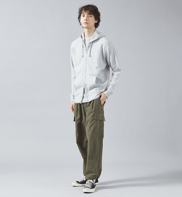 ABAHOUSE「【JEMORGAN /ジェーイーモーガン 】軽量ワッフルジップパーカー ダブルジ」|パーカー|