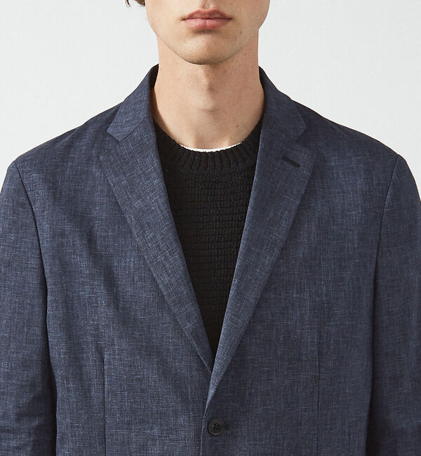 ABAHOUSE「【セットアップ対応】ソロストレッチリネン ライトジャケット / サマージャケット」|テーラードジャケット|