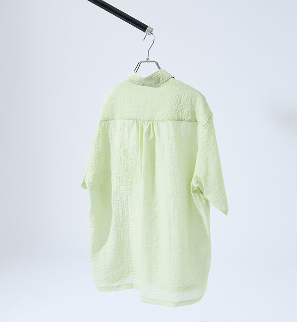 ABAHOUSE「スーパーシアー ラメドビー 半袖シャツ / オーバーサイズ」|シャツ・ブラウス|