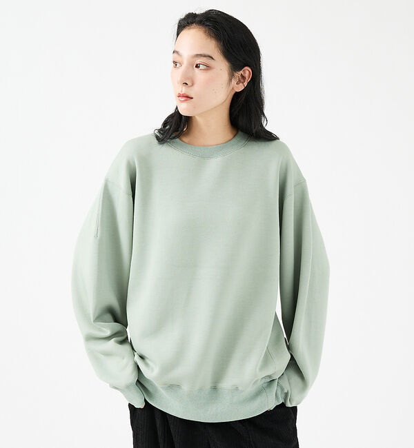 ABAHOUSE「【FORTUNA/フォルトゥナ】TECH SWEAT CREW NECK /トロ」|Tシャツ・カットソー|グリーン