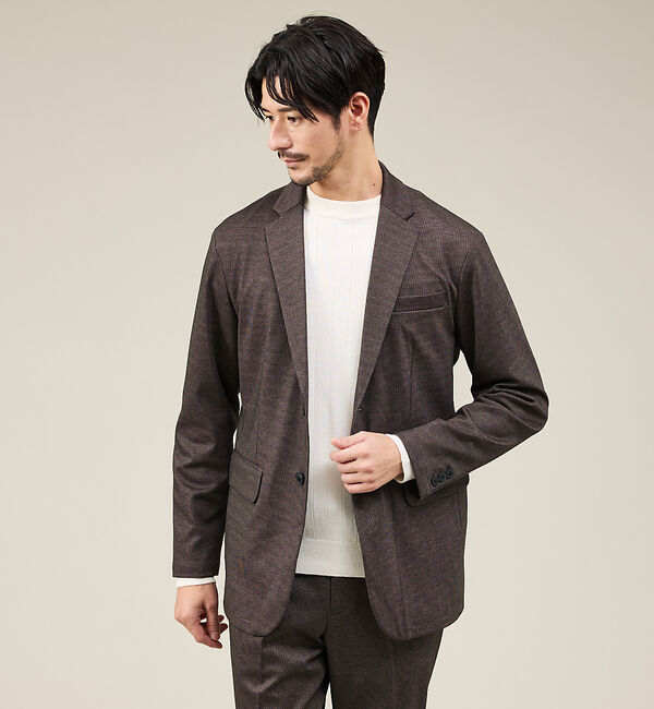 ABAHOUSE「【新型/セットアップ対応】ポンチ ジャケット / 4WAYストレッチ / ウォッ」|テーラードジャケット|その他