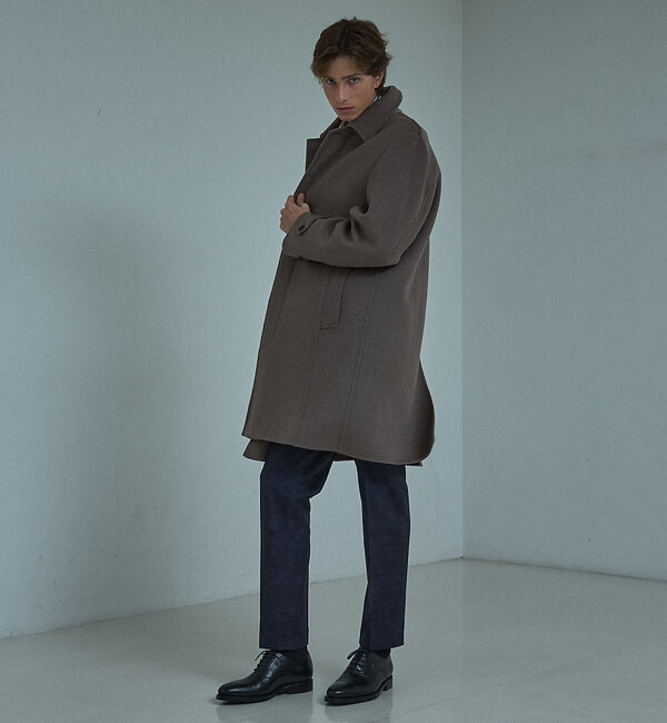 ABAHOUSE「【セットアップ対応】Down Fabric フェードスエード イージースラックス」|スラックス|