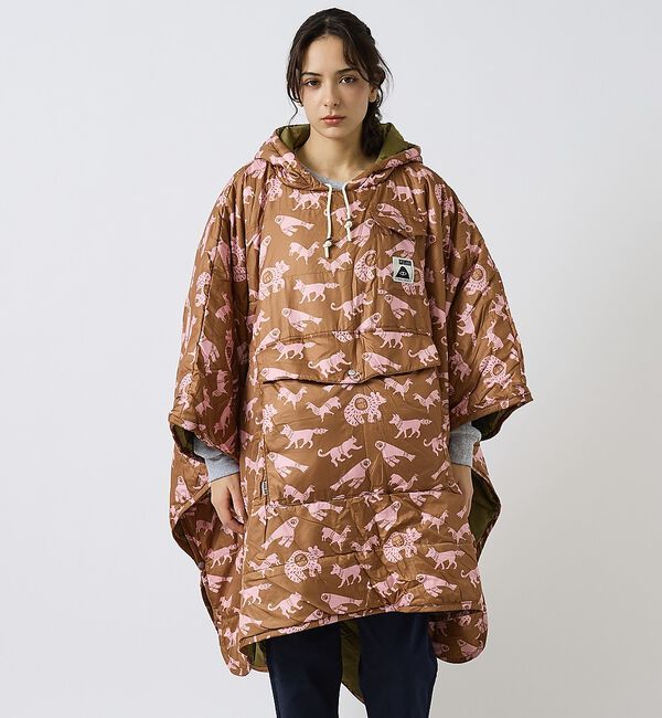 ABAHOUSE「【POLER/ポーラー】REVERSIBLE PONCHO/アウトドア/ユニセッ」|アウトドア|ブラウン