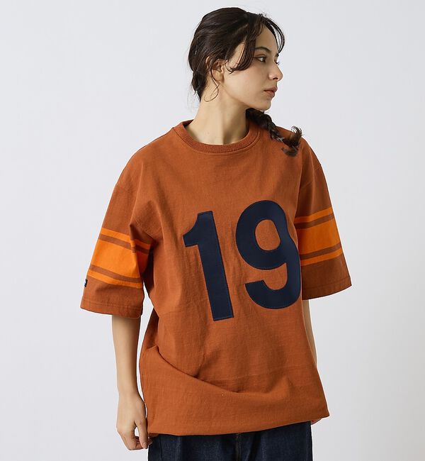 ABAHOUSE「【BARBARIAN / バーバリアン】Crewneck Short ナンバリン」|Tシャツ・カットソー|