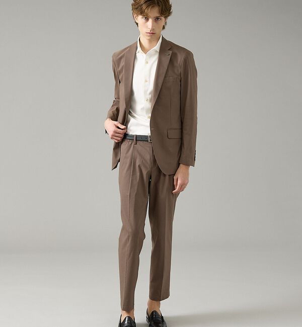 ABAHOUSE「【セットアップ対応】スーパーストレッチ リネンイージースラックス」|スラックス|