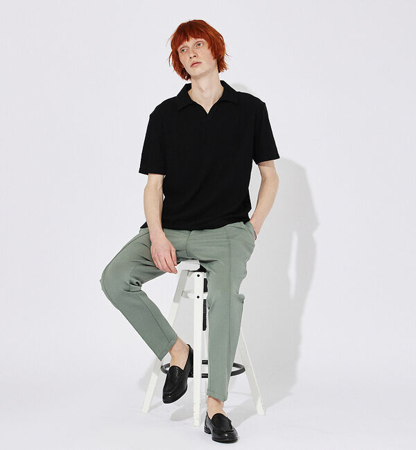 alfredoBANNISTER「レザーメッシュスリッポン」|スニーカー|