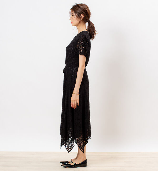 Rouge vif「【FLICKA】ジャガードレースフレアワンピース」|ワンピース|