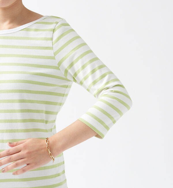 Rouge vif「バックVネック天竺ボーダープルオーバー」|Tシャツ・カットソー|