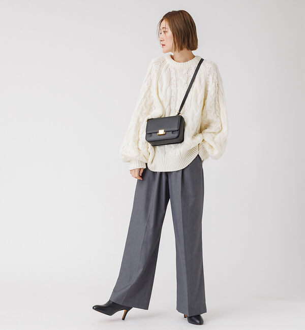 Rouge vif「ケーブルBIGプルオーバー」|ニット・セーター|