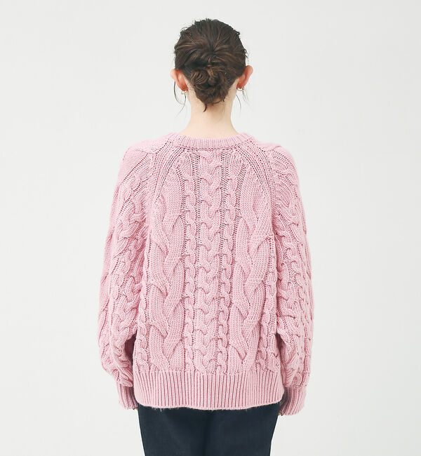 Rouge vif「ケーブルBIGプルオーバー」|ニット・セーター|