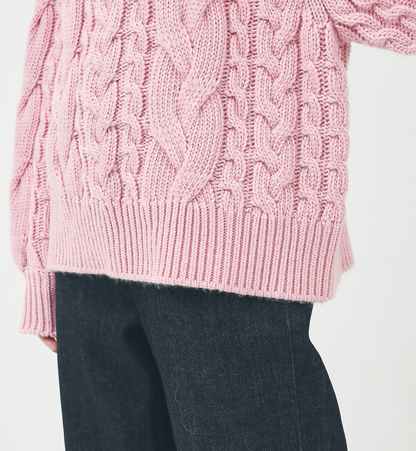 Rouge vif「ケーブルBIGプルオーバー」|ニット・セーター|