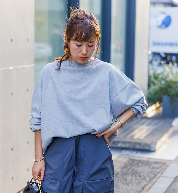 Rouge vif「ゆるシルエットバックヘンリーカットプルオーバー」|Tシャツ・カットソー|