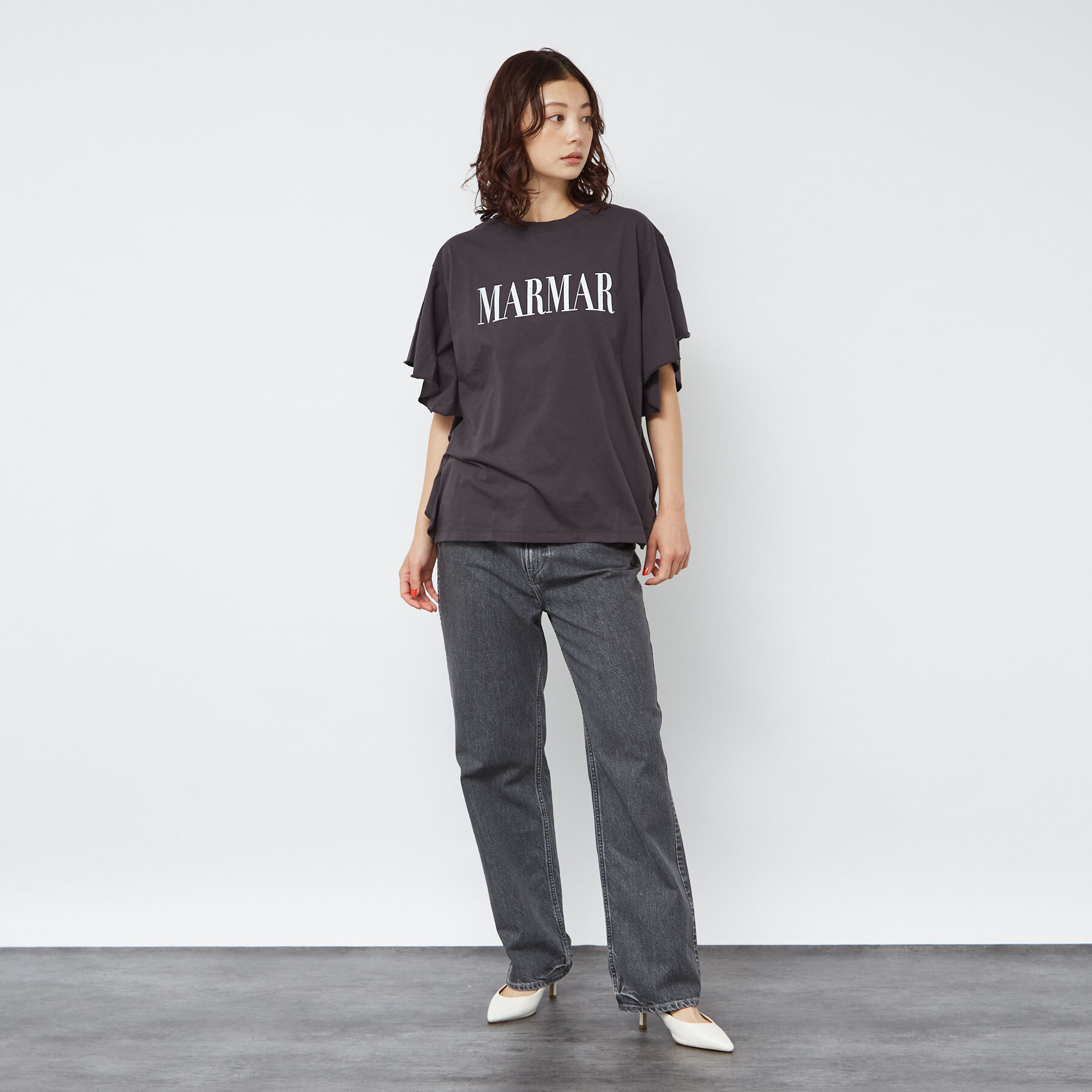 Rouge vif「＜別注＞【MICA&DEAL /マイカアンドディール】ロゴTシャツ / フレアス」|Tシャツ・カットソー|