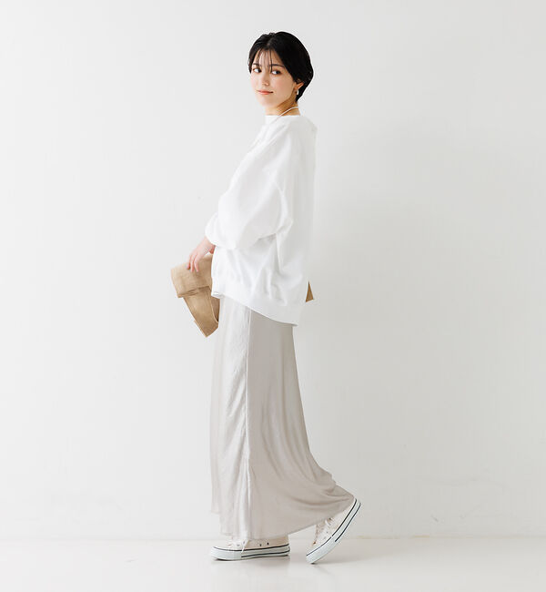 Rouge vif「ホイルサテンフレアスカート」|スカート|