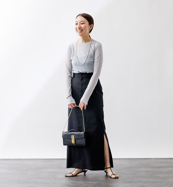 Rouge vif「バックデザインハイゲージシアーニットプルオーバー」|ニット・セーター|