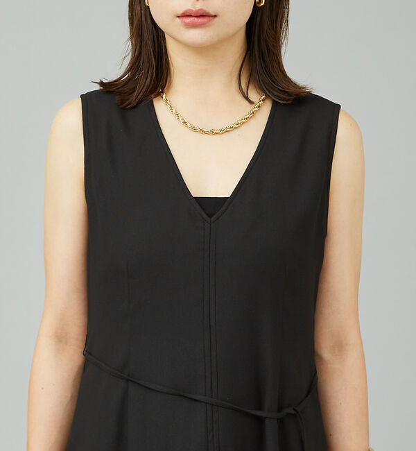 Rouge vif「ジョーゼットプリーツコンビワンピース」|ワンピース|