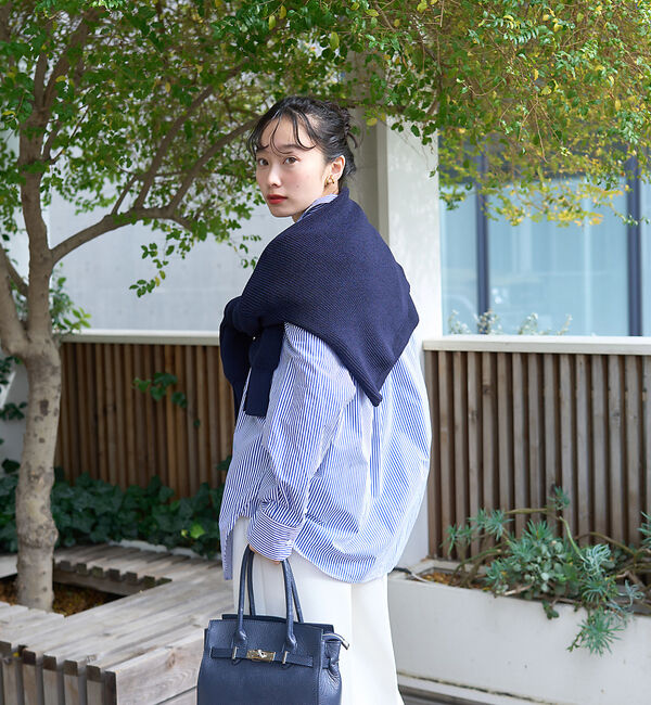 Rouge vif「ストライプタックフォルムシャツ」|シャツ・ブラウス|