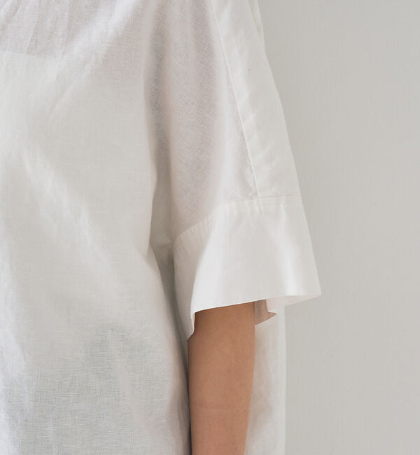 Rouge vif「麻混変形フォルムシャツ」|シャツ・ブラウス|