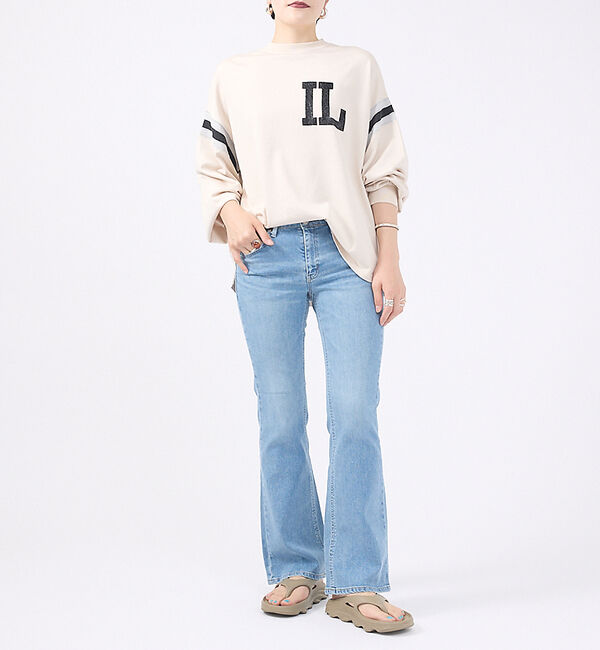 Rouge vif「【SOMETHING / サムシング】LISA フレアデニムパンツ」|デニム|