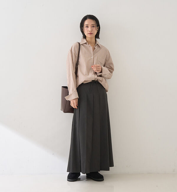 Rouge vif「ストライプメンズライクシャツ」|シャツ・ブラウス|