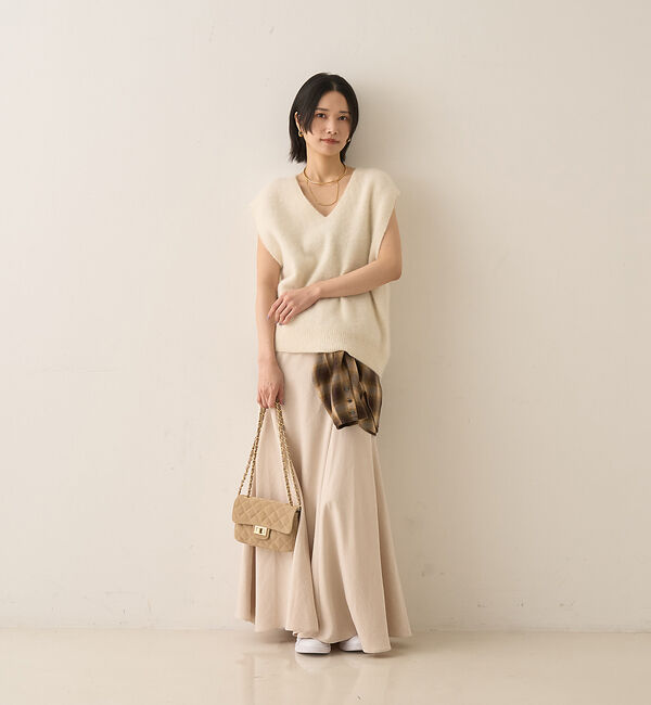 Rouge vif「フォックスウール ニットベスト」|ニット・セーター|