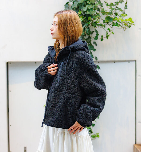 Rouge vif「【NANGA / ナンガ】BOA FLEECE ZIP HOODIE / ボアフ」|パーカー|