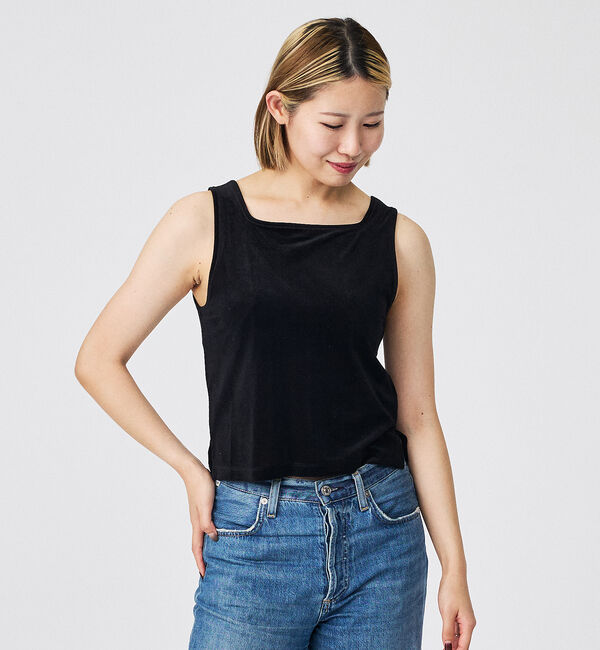 Rouge vif「【Keena/キーナ】ベルベットタンクトップス/トップス/ベロア/レイヤード【W」|キャミソール|