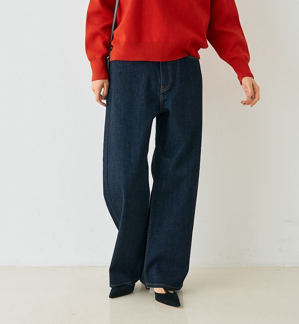Rouge vif「【RED CARD/レッドカード】Montana カーブバギーデニム」|デニム|
